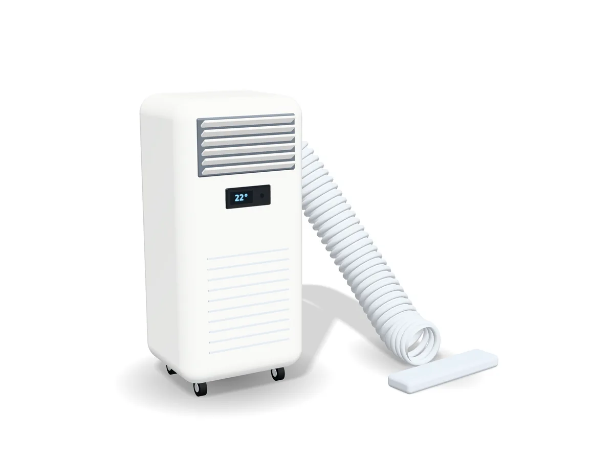 Climatiseur mobile relié à une fenêtre