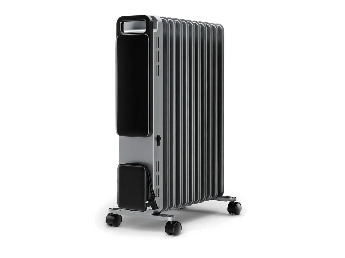 Radiateur à bain d'huile 2 500 W sur roulettes